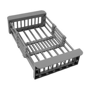 Destilador de loza y verduras para lavaplatos de acero inoxidable negro