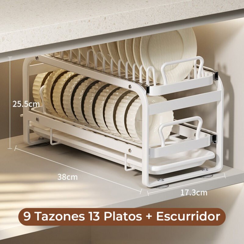 Organizador y Escurridor de Cocina con Base Deslizable – 8 Modelos