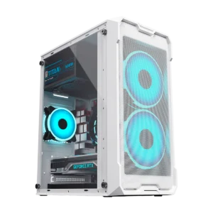 Gabinete para PC Micro ATX/ITX con Ventilación Metálica y Panel Acrílico