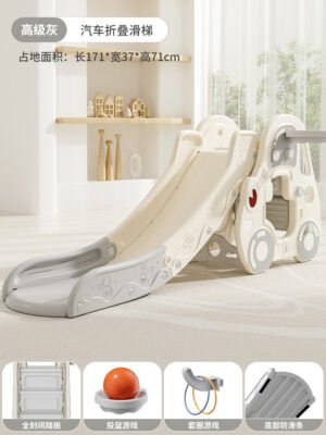 Resbalín Infantil Plegable con Diseño de Auto - Marco de Seguridad Incluido