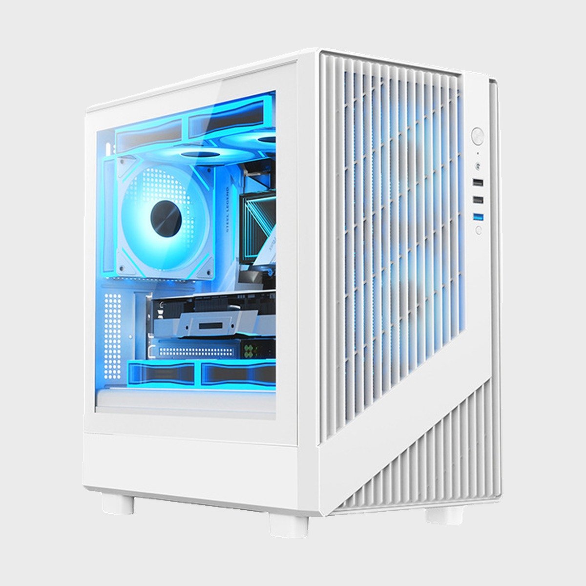 Gabinete Gamer Compacto Vidrio Templado Soporta Radiador 240 mm