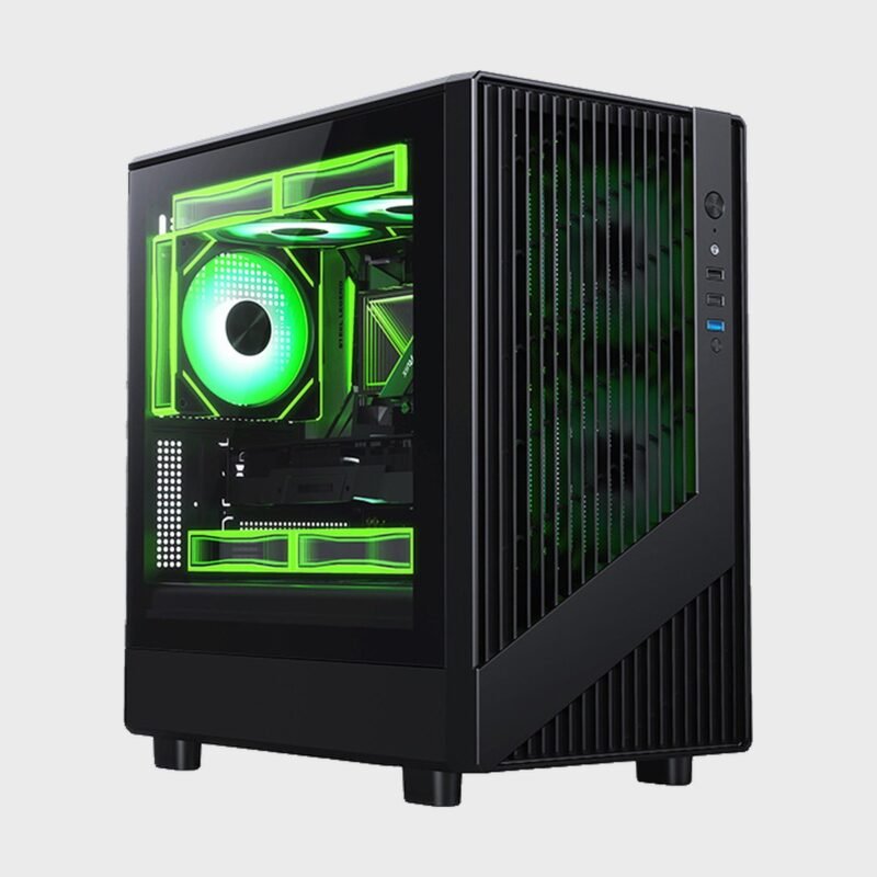 Gabinete Gamer Compacto Vidrio Templado Soporta Radiador 240 mm