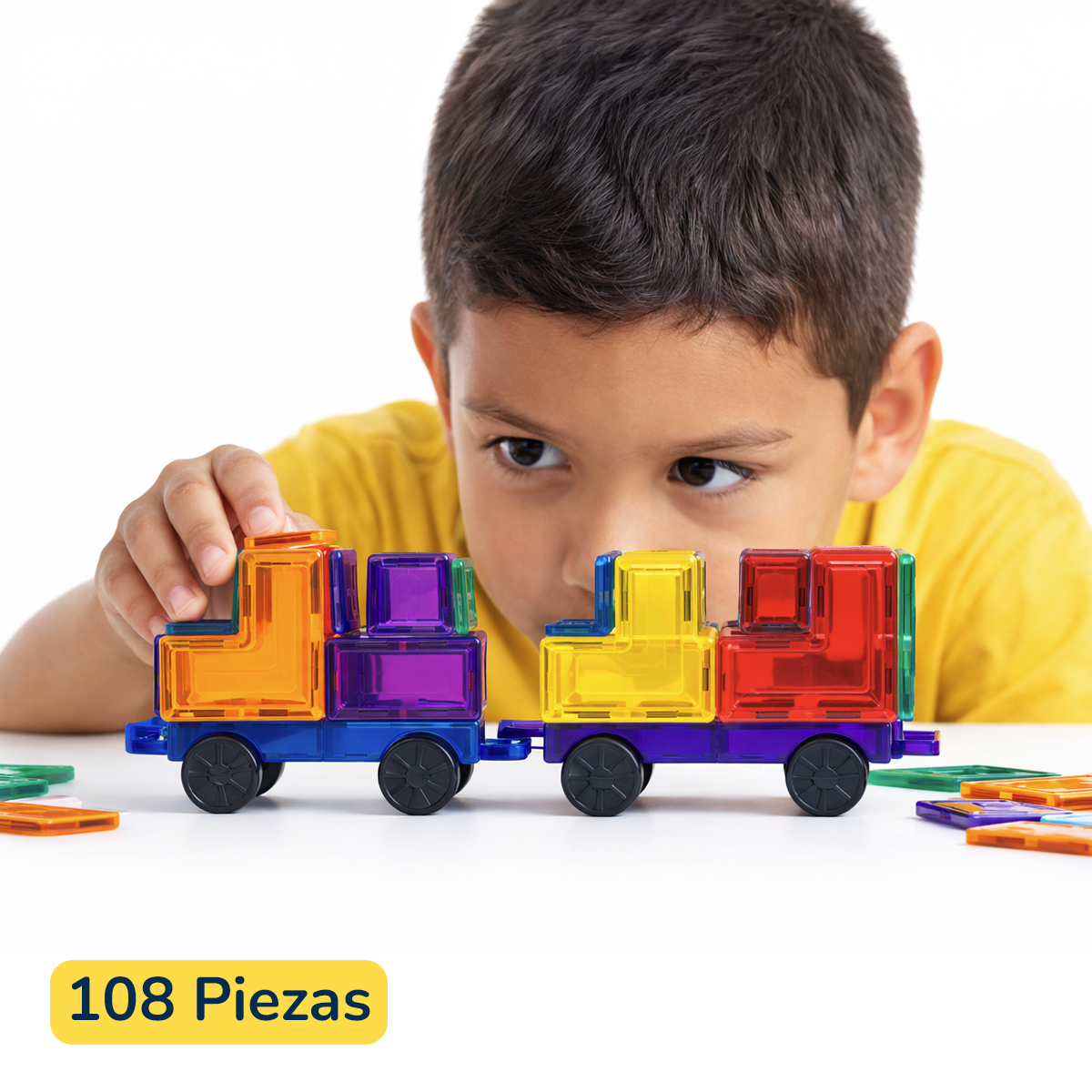 MagBlocks™ – Kit de 108pcs Bloques Magnéticos 7.5 cm