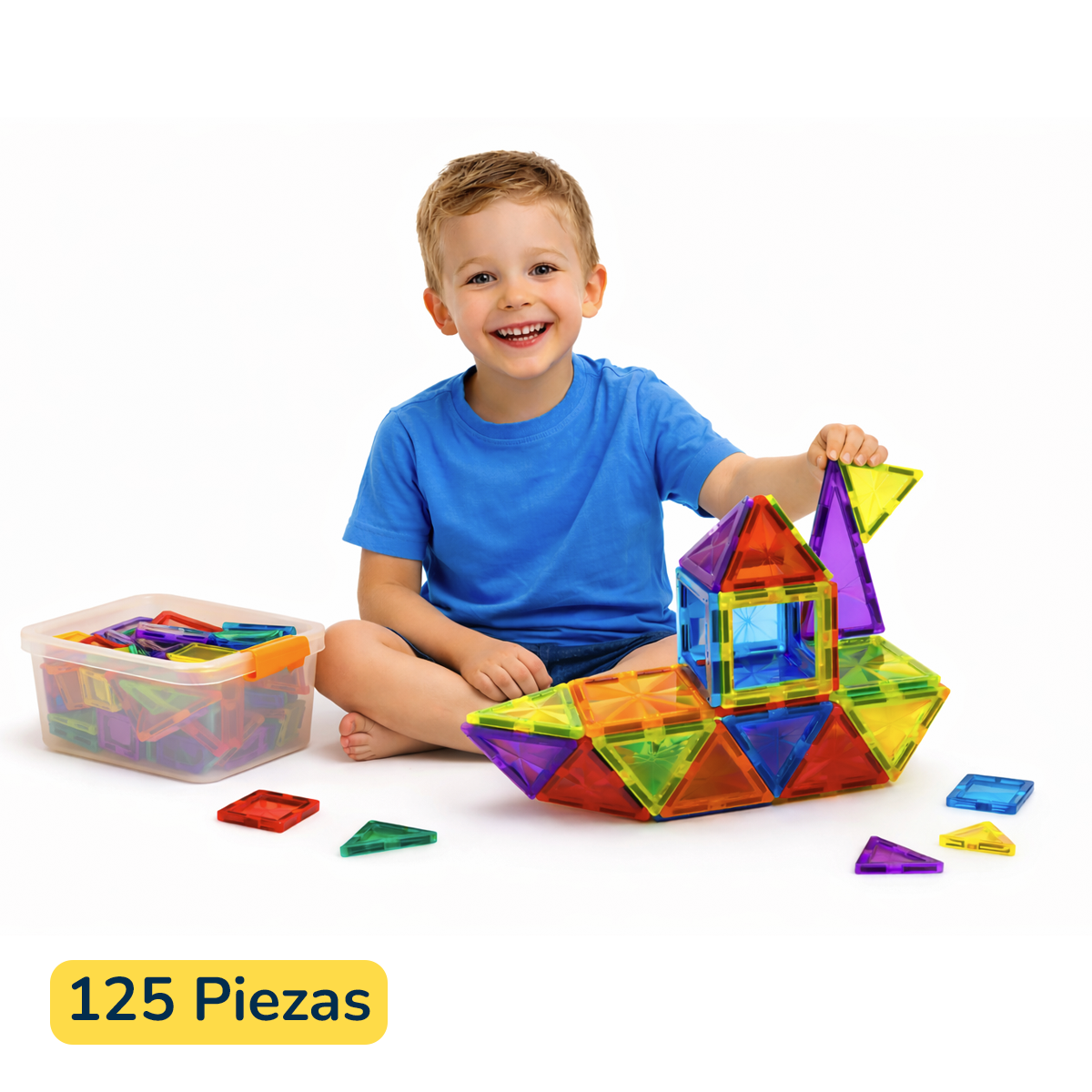 MagBlocks™ – Kit de 125pcs Bloques Magnéticos 5.5 cm