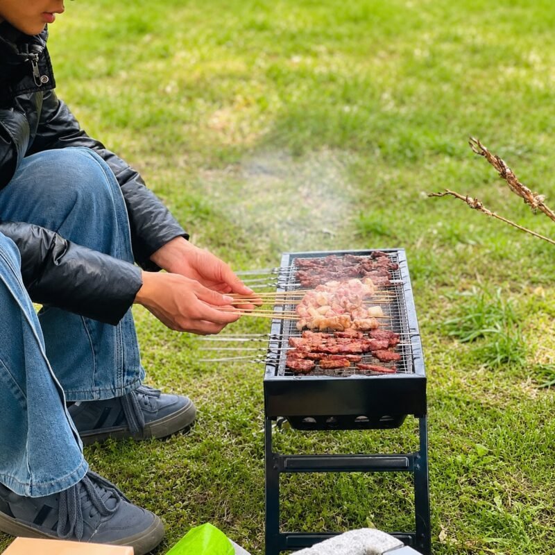 Parrilla Asador a Carbón Portátil y Plegable · 60 cm