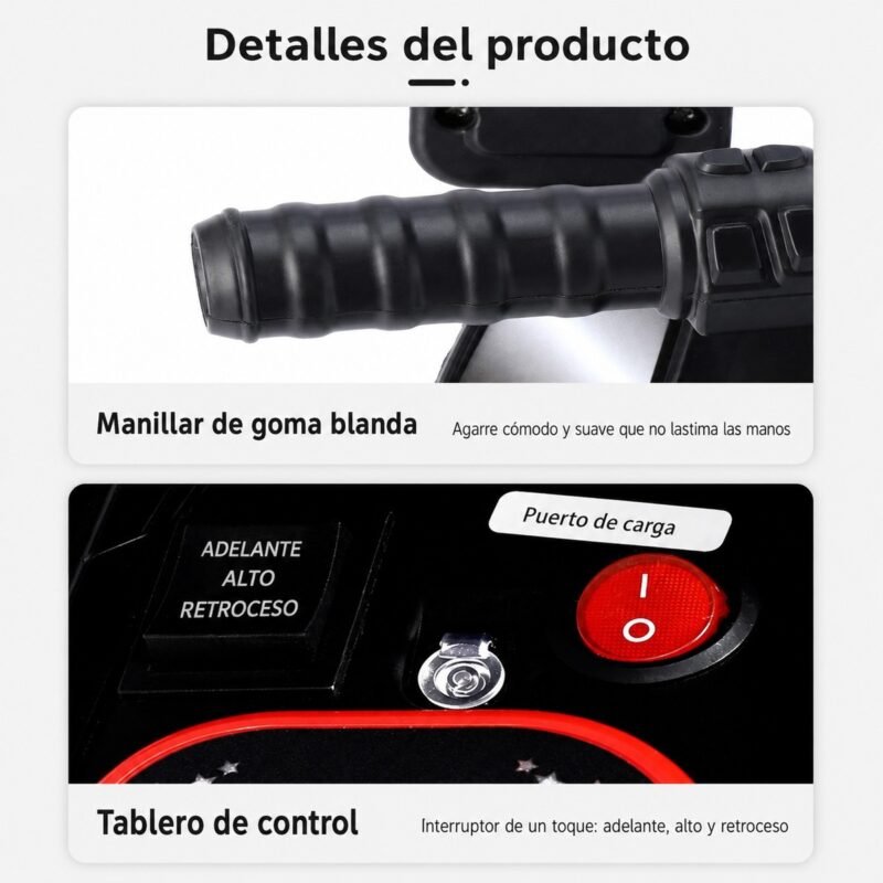 Moto Eléctrica Montable para Niños · Patrulla Verde con Control Remoto y Música