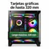 Tarjetas gráficas de hasta 320 mm de largo