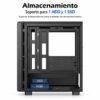 Soporte independiente para 1 disco HDD y 1 unidad SSD