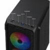 Panel superior: encendido, reinicio, USB 3.0, auriculares, micrófono y USB 2.0