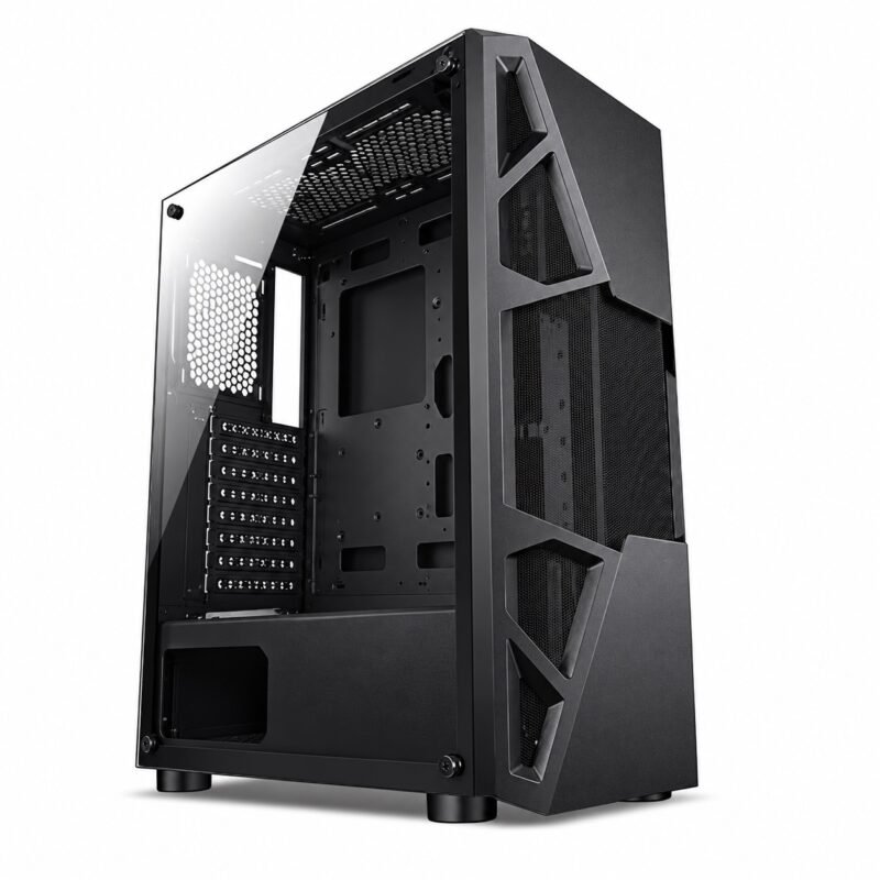 Gabinete PC Gamer Torre ATX con Panel Transparente